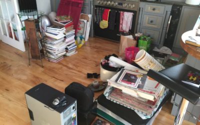 Clearing the clutter and re-organising the living space